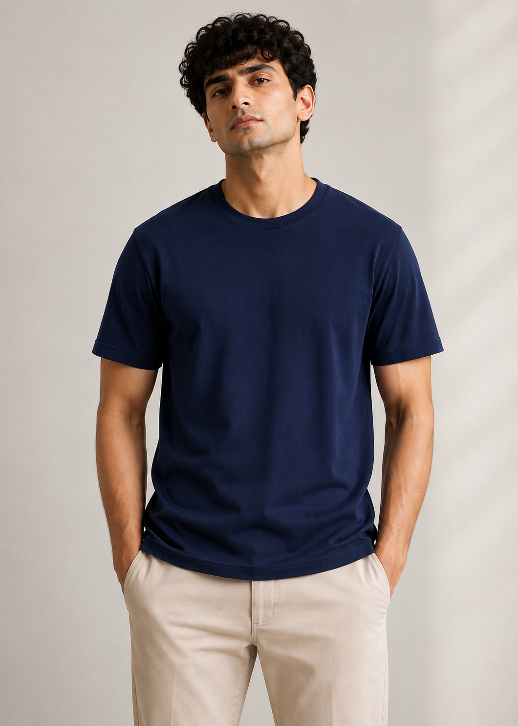 The Everyday Navy Blue Cotton T-Shirt