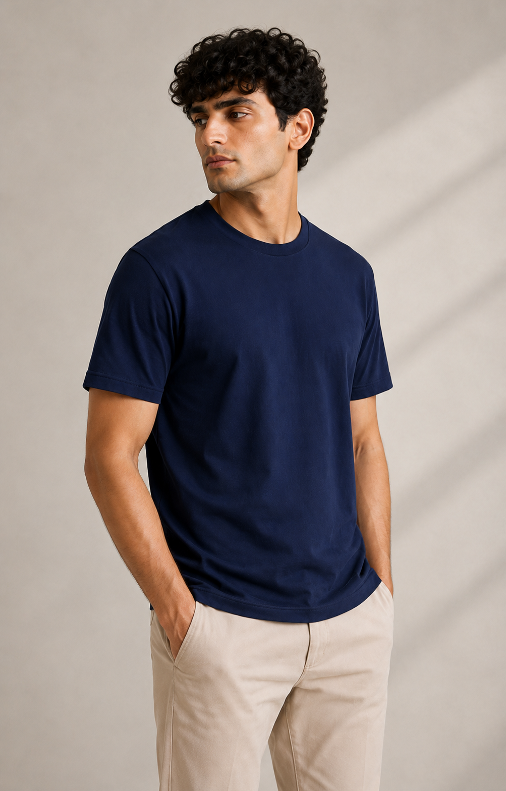 The Everyday Navy Blue Cotton T-Shirt
