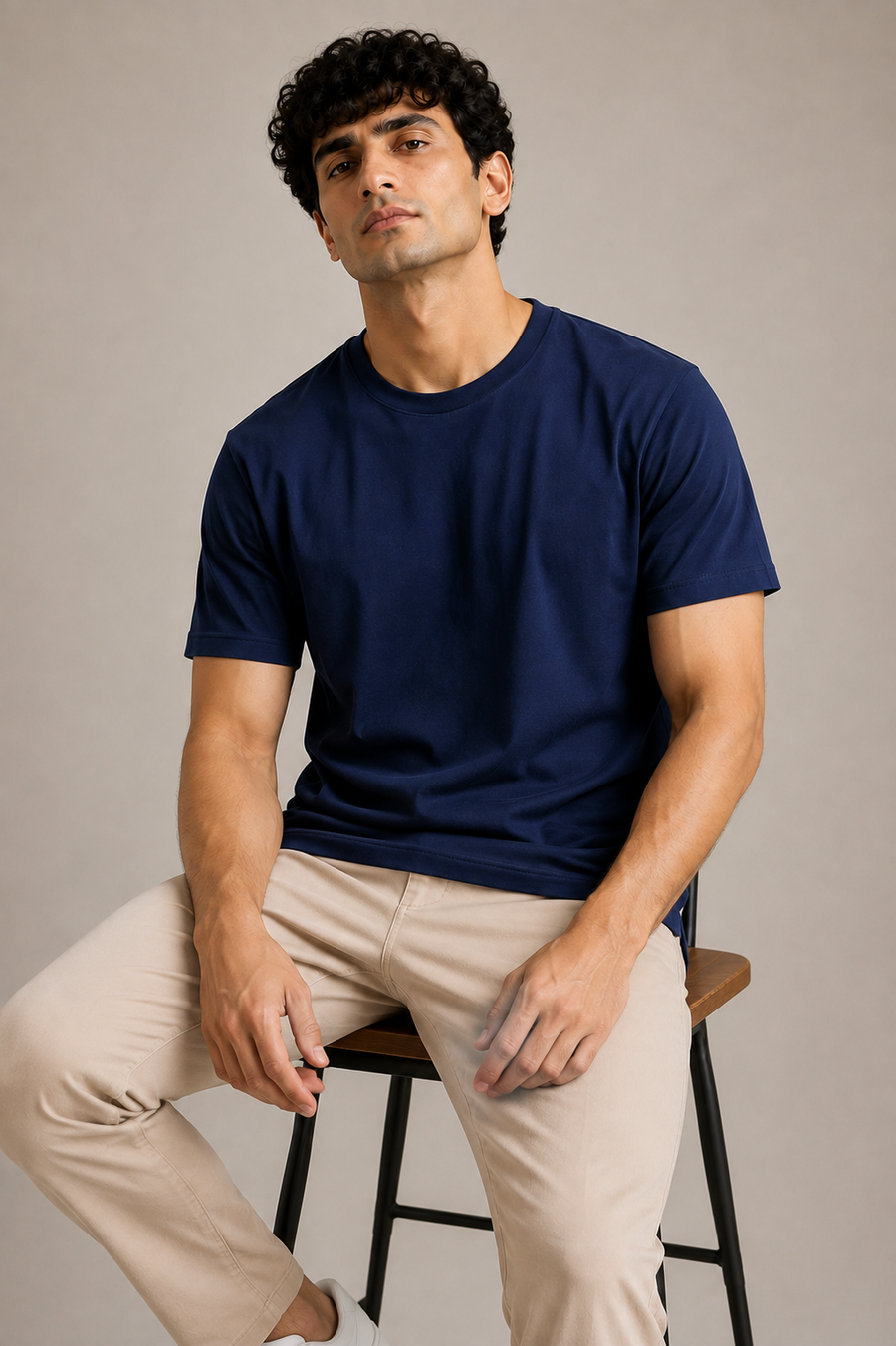 The Everyday Navy Blue Cotton T-Shirt
