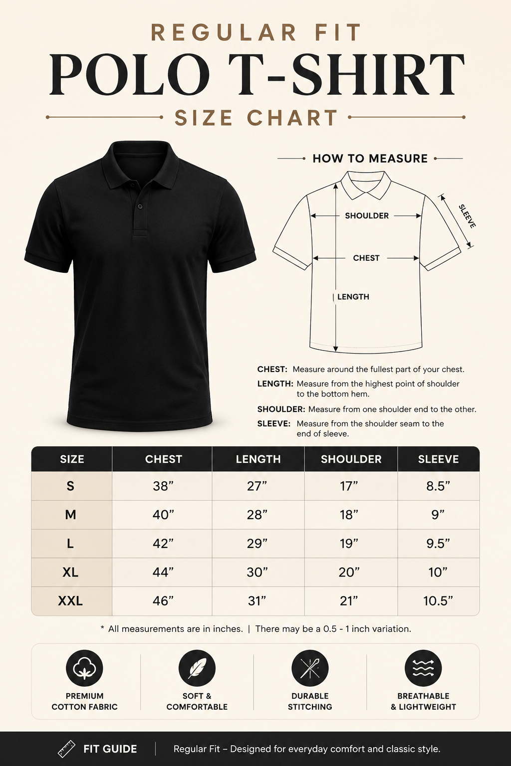 The Essential Sky Bule Cotton Polo T-Shirt